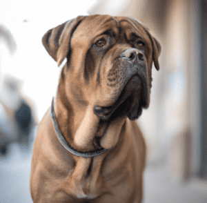 An image of a red Cane Corso