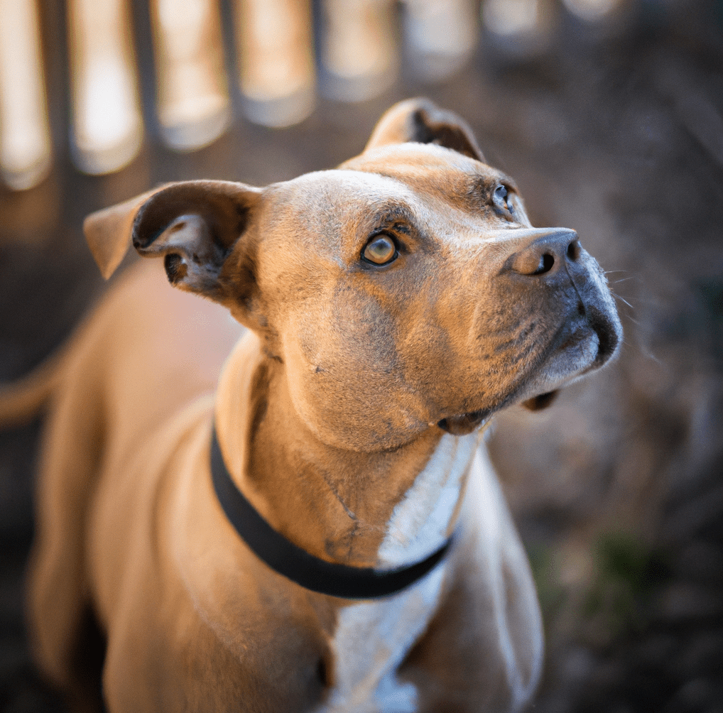 Photo of a tan Pitbull | Pet Dog Owner